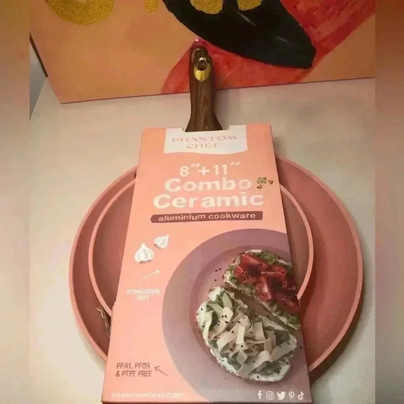 🎀🔥Phantom Chef Pink Frying Pan set🌸🌷🎀🦩 - Picture 3 of 15